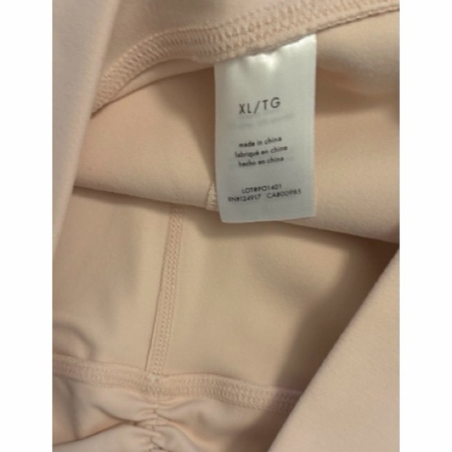 We Wore What Ruched V-Waist Leggings in Ballerina Slipper NWT Size XL