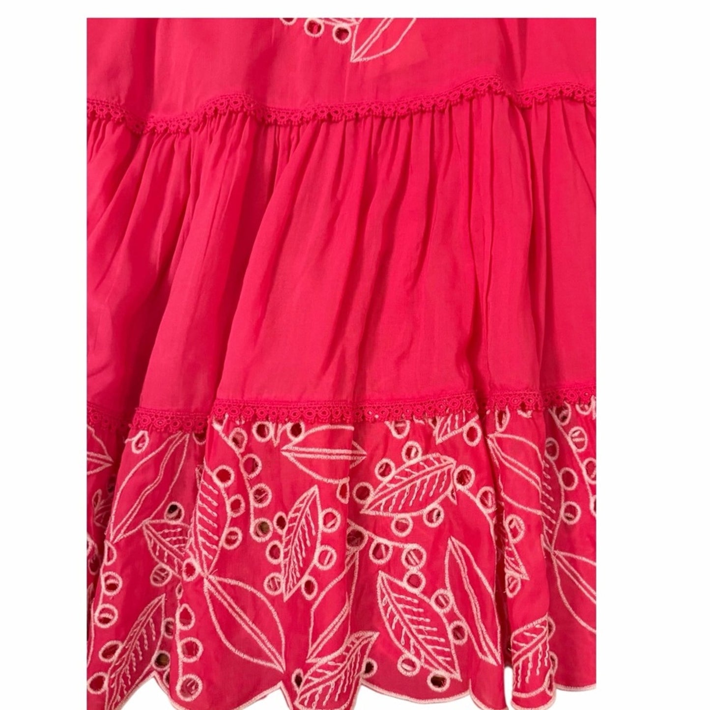 Ramy Brook Makenzy Dress - Embroided Pink Mini Dress Size Small