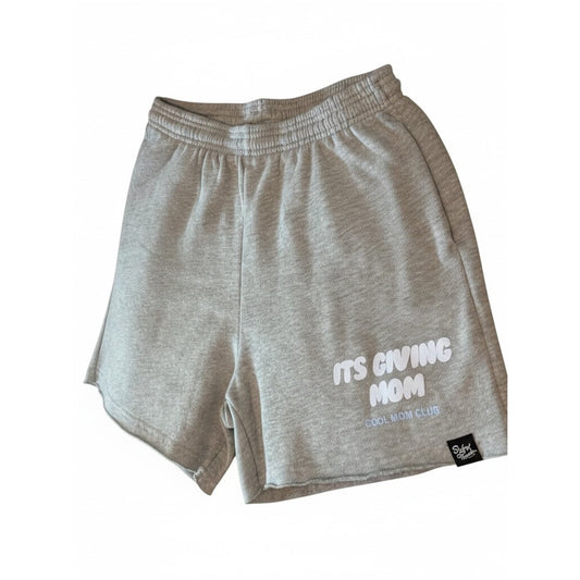 NWOT Stylefox Threads “It’s Giving  Mom” Gray Lounge Sweat Shorts Small