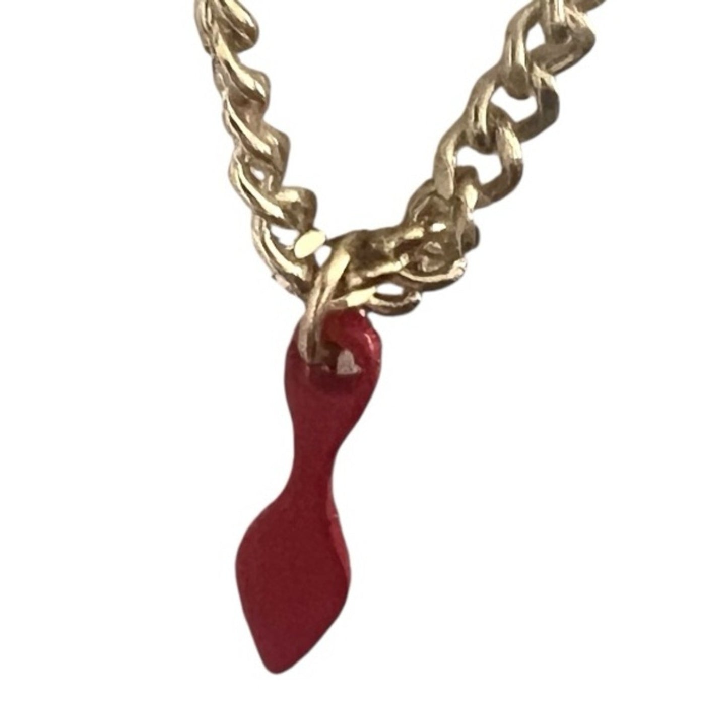 Christian Louboutin Bag Charm / Key Chain
Red Bottom Shoe On Gold Chain
NIB