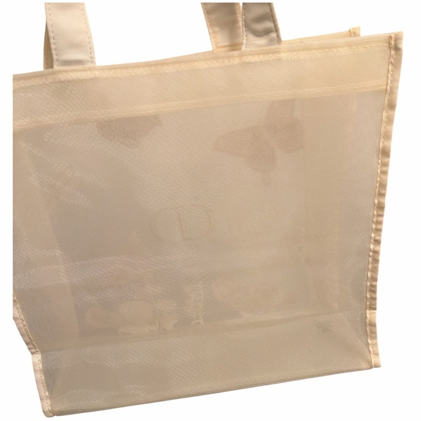 Dior Butterfly Embroidered Tote Bag Floral Mesh NEW