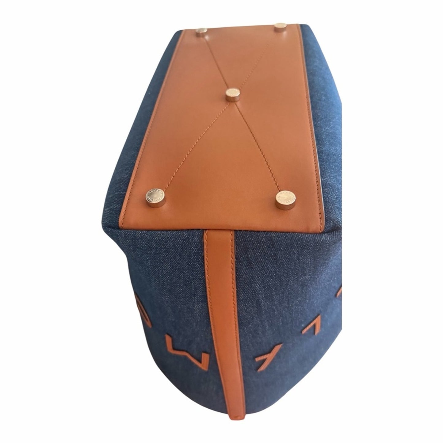NWT Stella McCartney Logo Denim Shopper Tote | Scandi Girl Coastal Chic