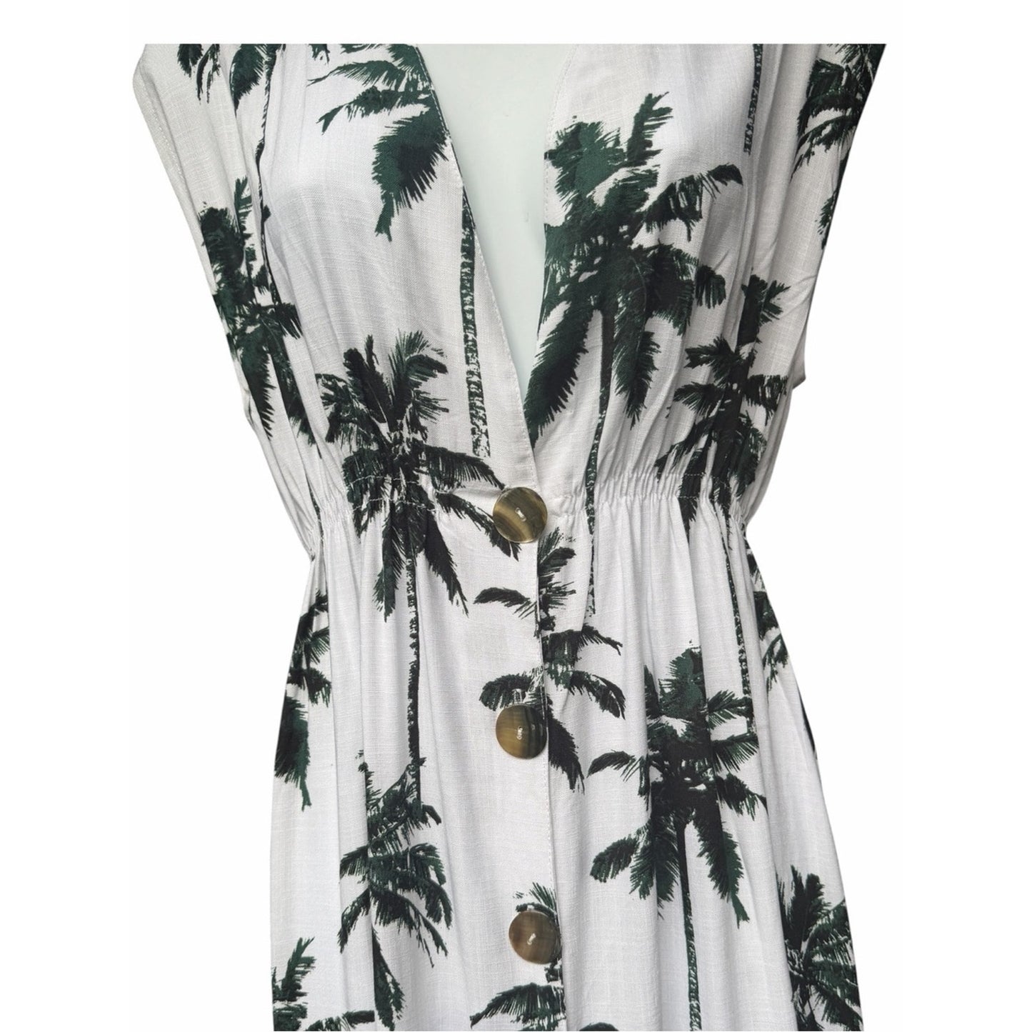 Tiare Hawaii NWT Palm Print Maxi Dress S/M/L- Resort Vacation