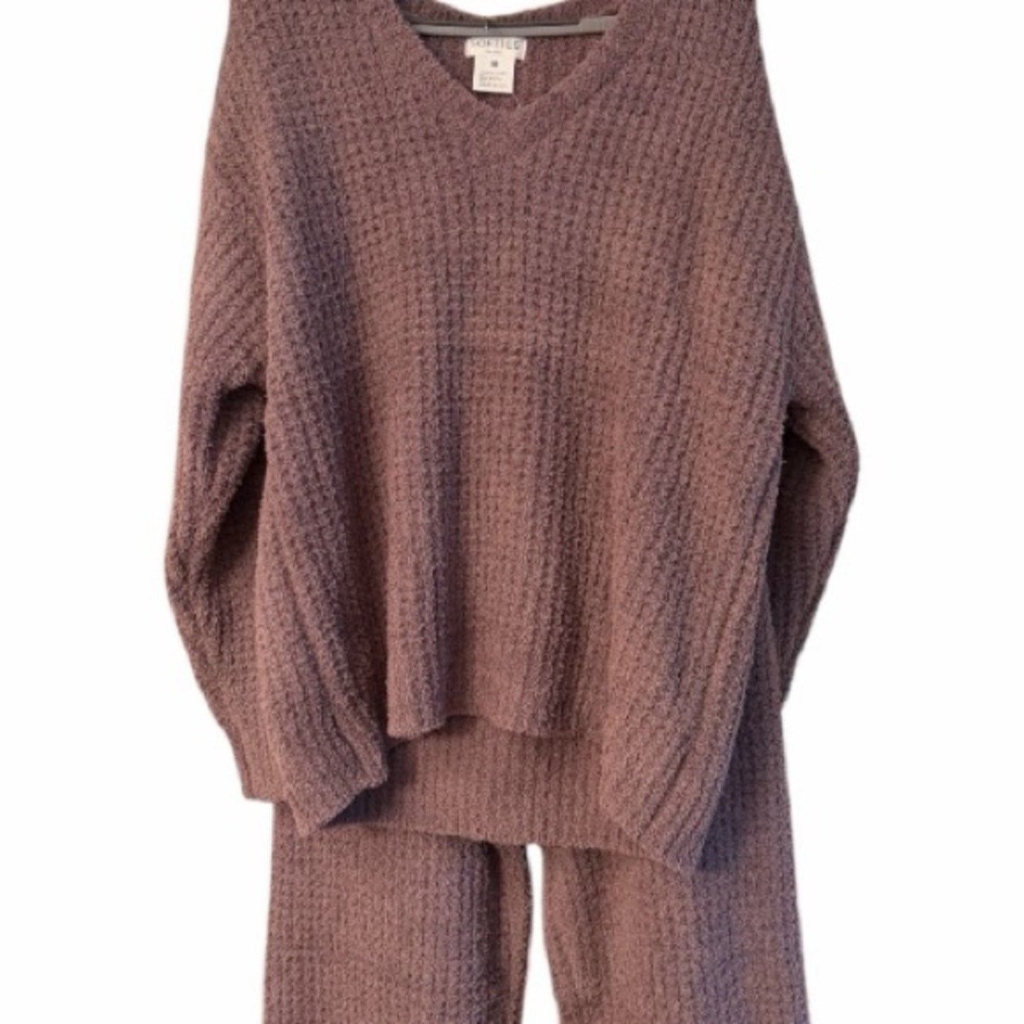 Softies XL Waffle Marshmallow Lounge Set Driftwood Oprah Favorite Things NWT