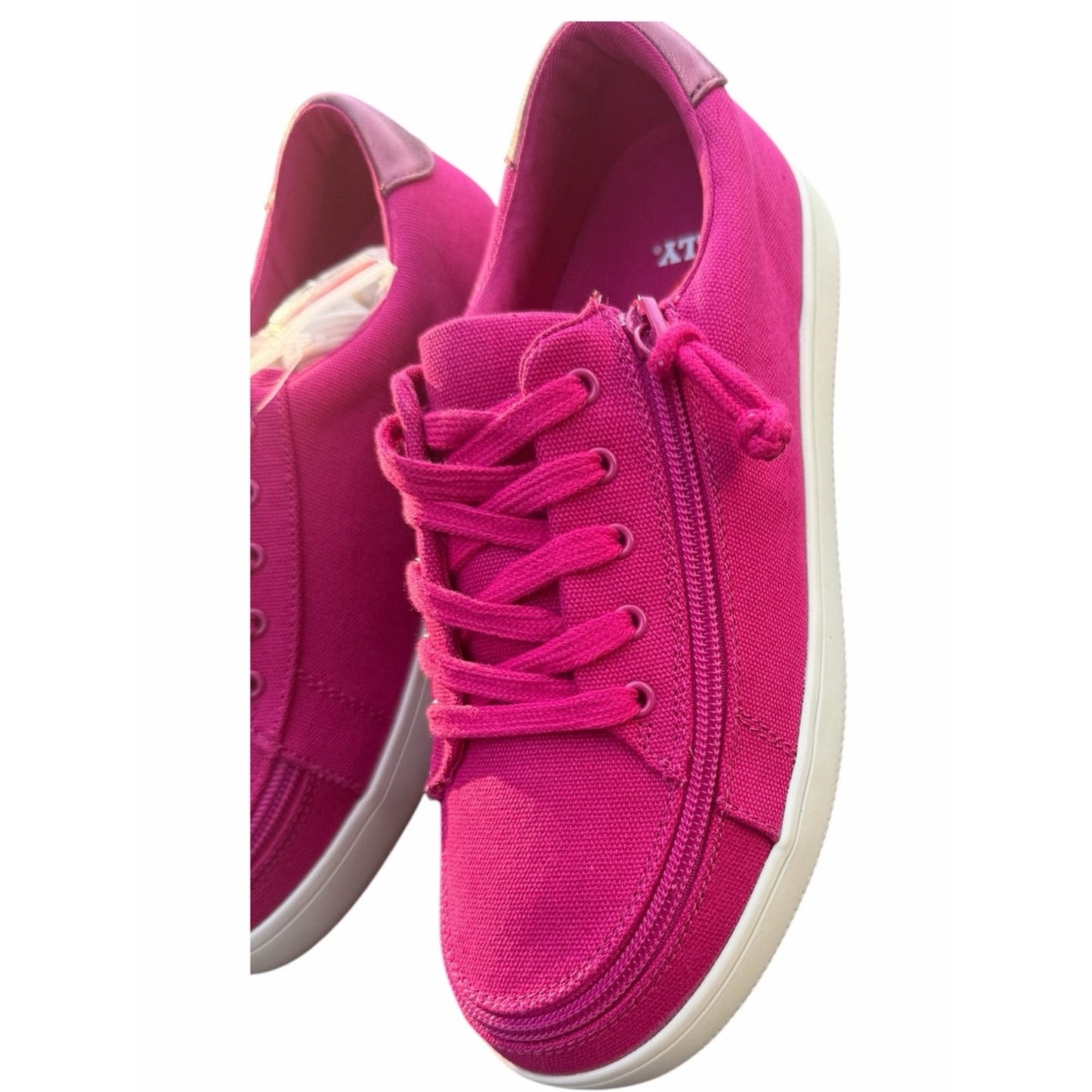 Billy Footwear Orchid Sneakers Women’s Size 7.5 NIB Adaptive Zip Shoes & Laces