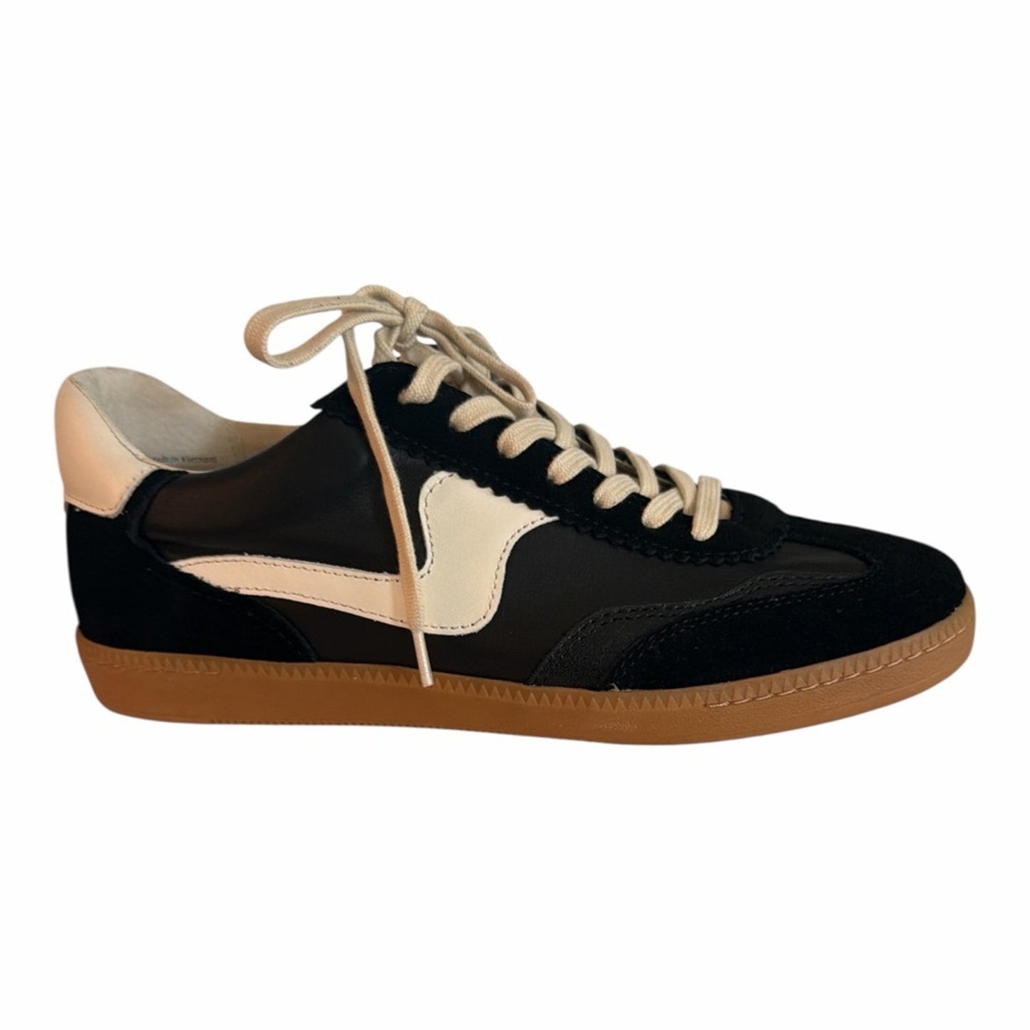 Dolce Vita Notice Retro Sneakers Black White Gum Sole NIB Women’s Size 10