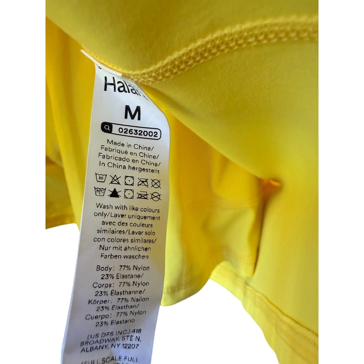 Halara Easy Peezy Women’s Yellow Tennis Dress with Pockets Size M New