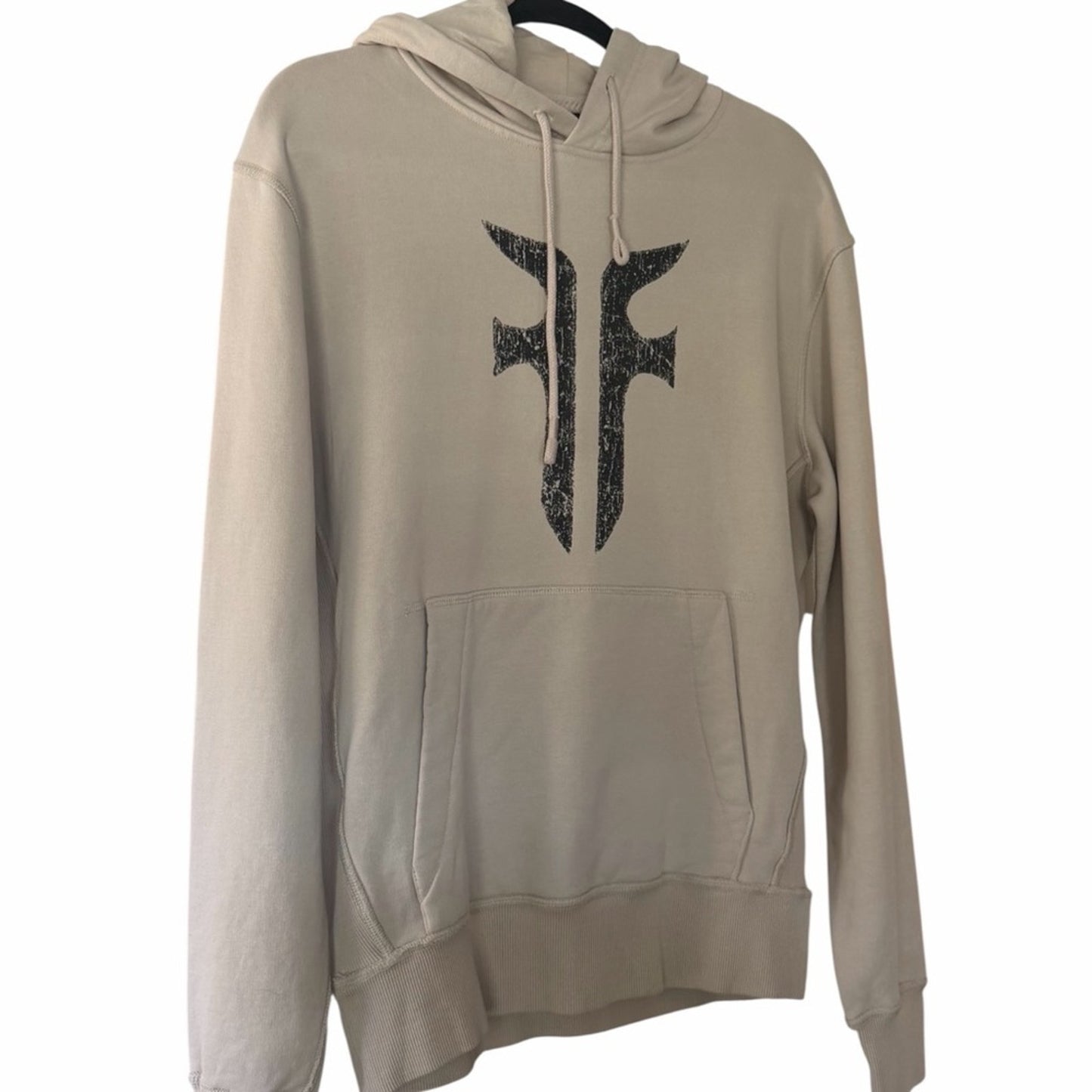 FRYE Feather Grey Logo Hoodie NWT 100% Cotton Relaxed Fit Men’s Small