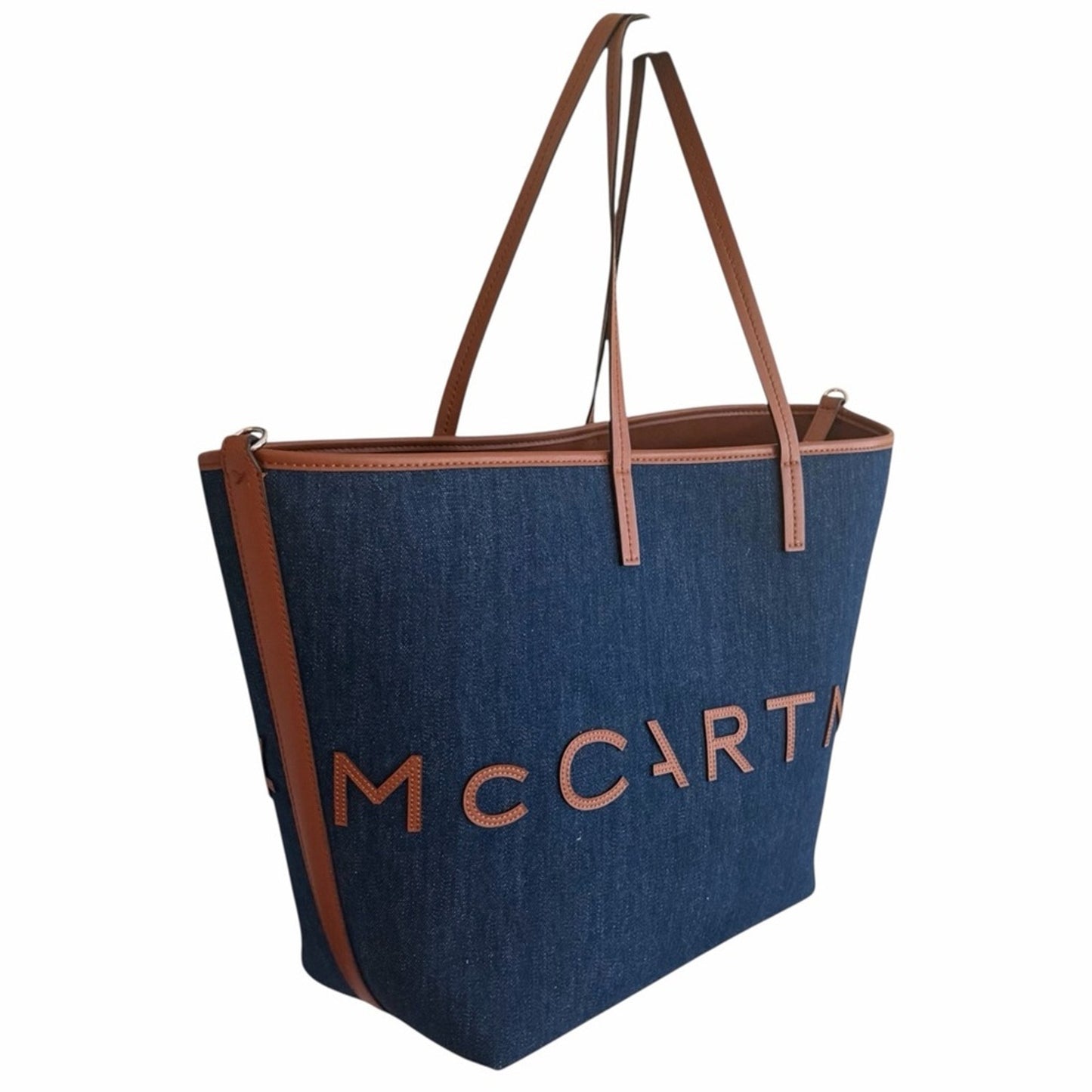 NWT Stella McCartney Logo Denim Shopper Tote | Scandi Girl Coastal Chic