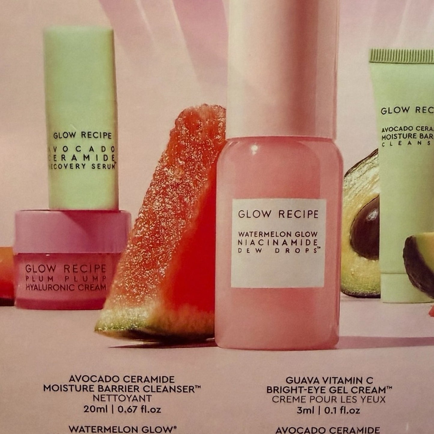 Glow Recipe Fruit Babies Glow & Soothe Set NIB Mini Skincare Kit on