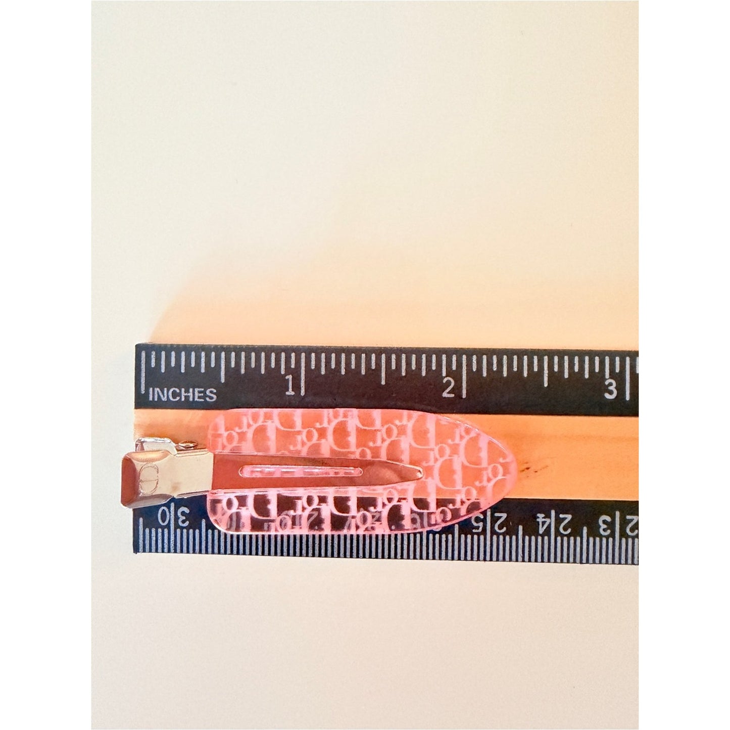 Dior Beauty Pink Oblique Monogram Hair Clips Set of 2 New W/ Original Packaging