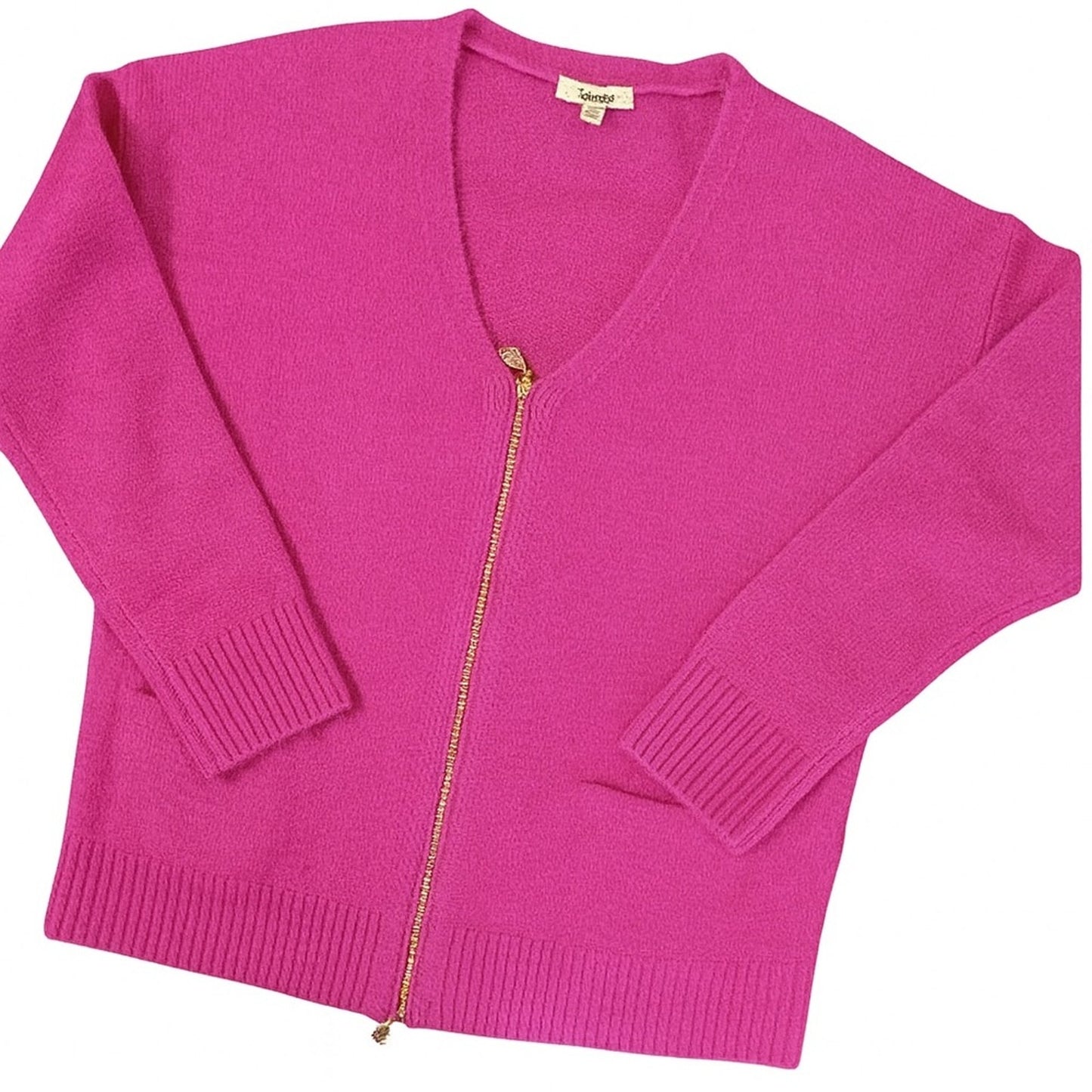 Splendid Zeena Zip-Up Cardigan — Pink — Size M — NWT