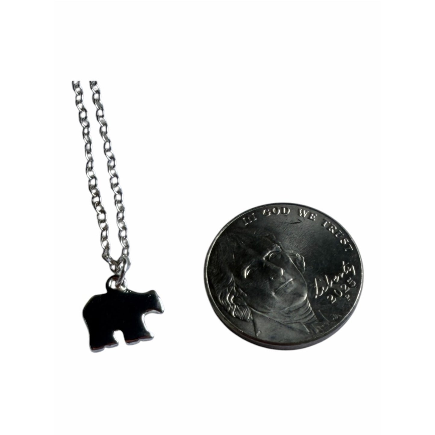 Lucky Feather Amazing Mom Mama Bear Sterling Silver Dipped Necklace NWT Gift