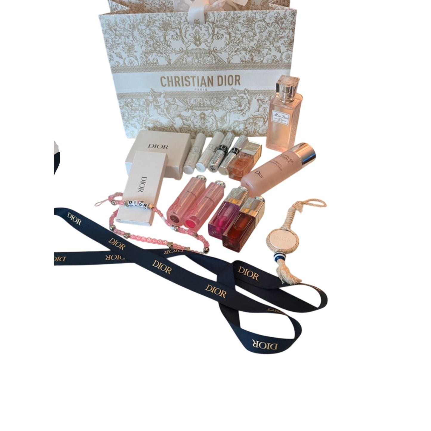 Dior 16 Piece Beauty Gift Bundle Lip Glow Oil Balm Skincare + Gifts