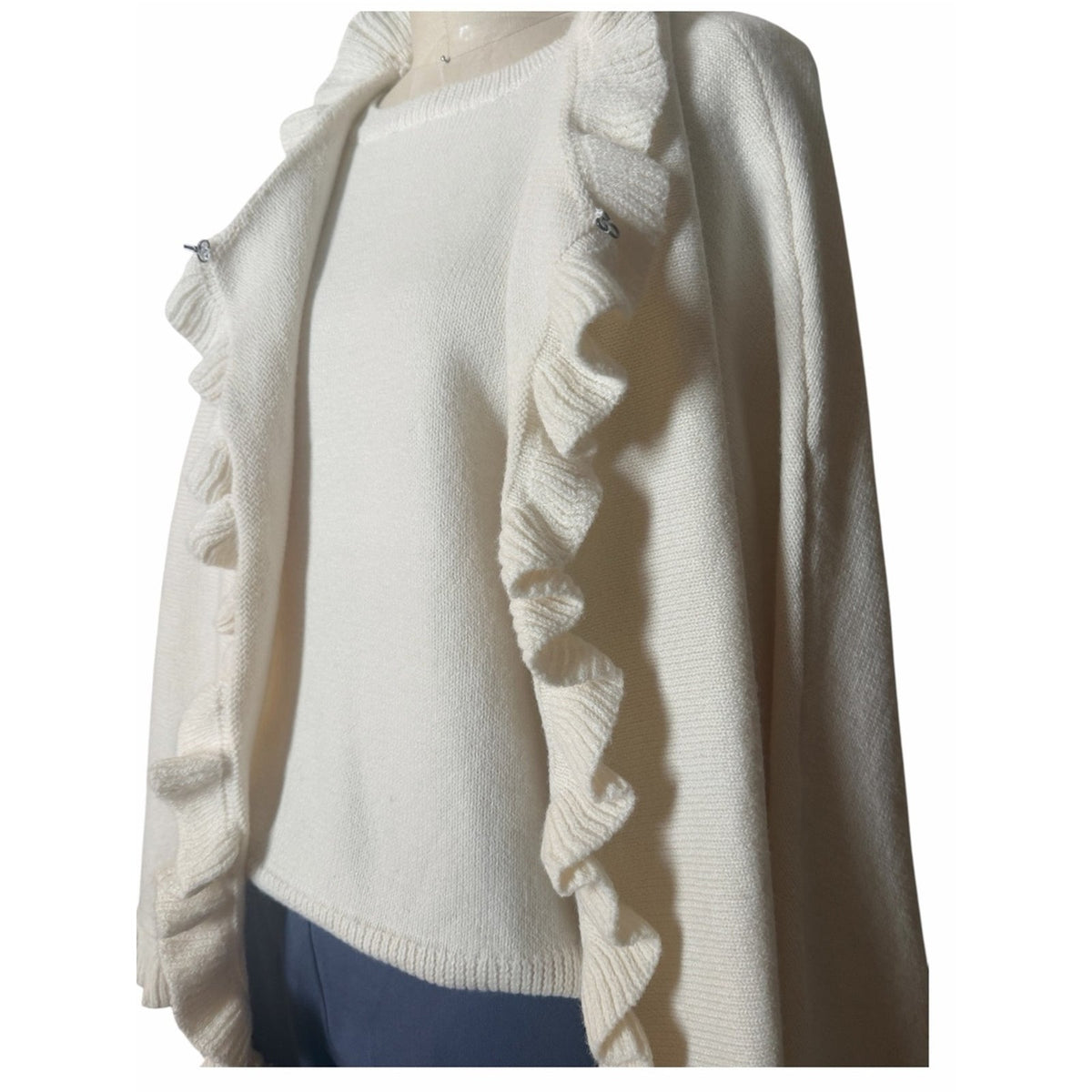 Prosperina Lila Ivory Knit Women’s Sweater Tank Vest Medium NWT