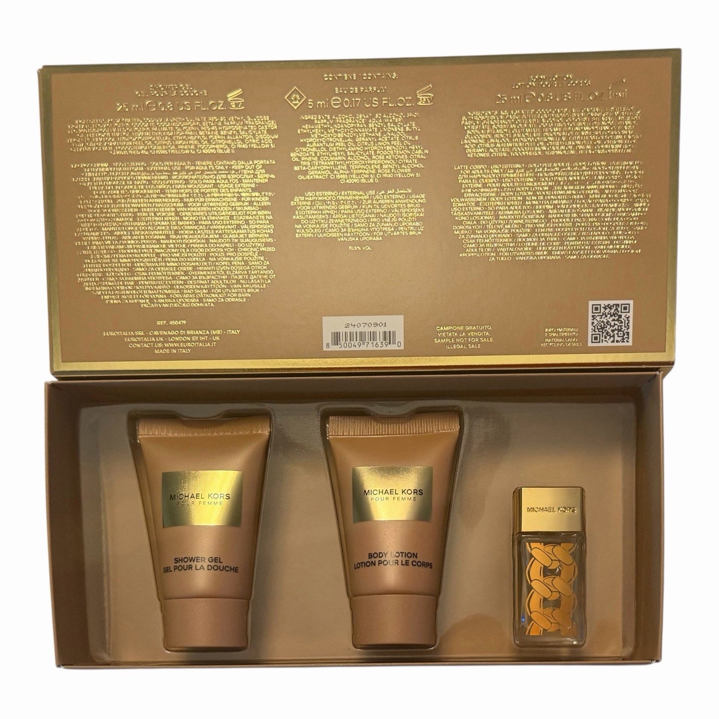 Michael Kors Pour Femme 3pc Mini Gift Set Perfume 5ml + Lotion + Wash NEW