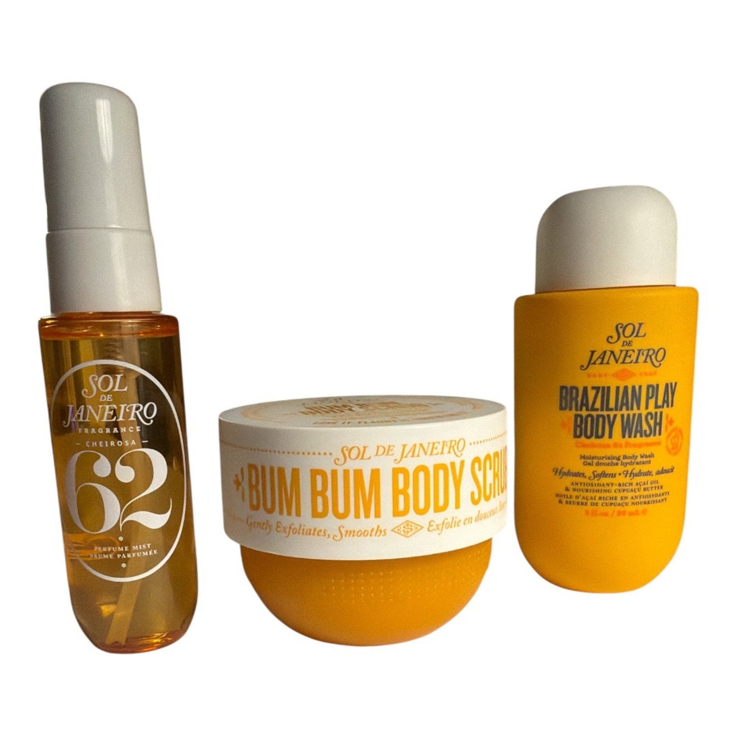 BUNDLE 
Sol de Janeiro Cheirosa 62 Mini Set Body Wash Scrub + Perfume Mist Trave