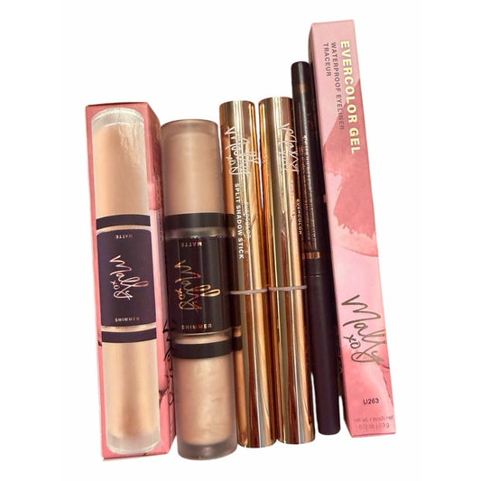 Mally Eye Kit Shadow Base + Gel Eyeliner + 4 Eyeshadow Shades Bundle NIB
