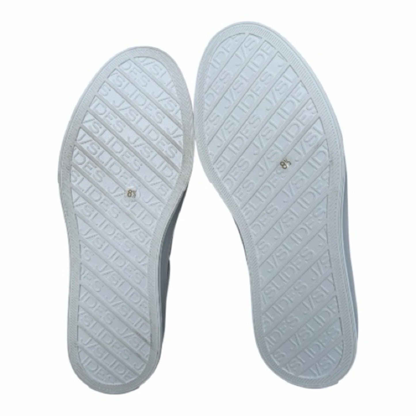 J/Slides White and Tan Sneakers 8.5 Gabbie NIB