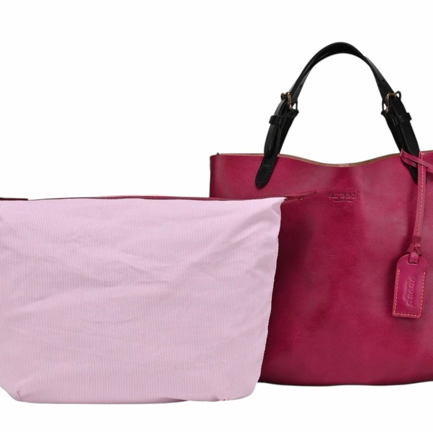 Old Trend “New Vintage” Dip Dye Mini Tote – Pink & Black NWT