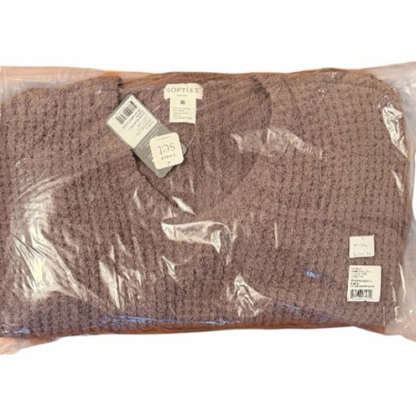 Softies XL Waffle Marshmallow Lounge Set Driftwood Oprah Favorite Things NWT