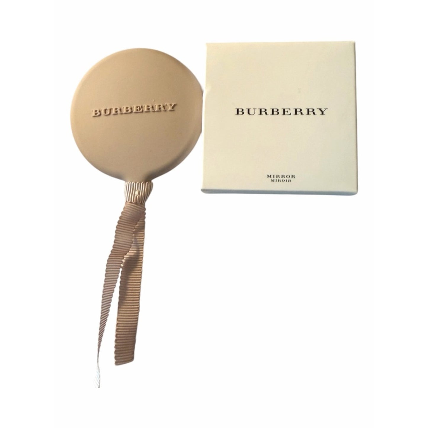 Burberry Beauty Gift Set Mirror + Burberry Kisses Lipstick Deep Peach NIB