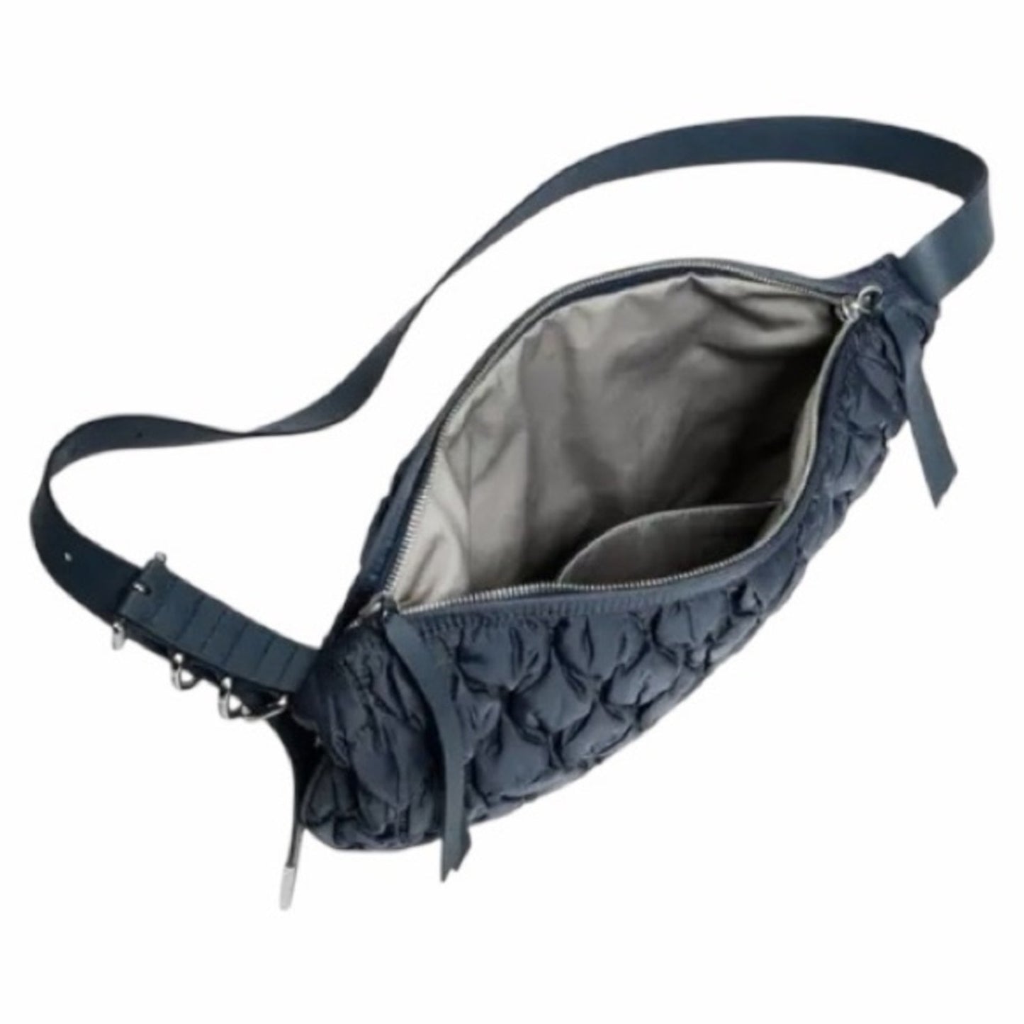 rag & bone Quilted Spire Mini Hobo Bag - Slate NEW