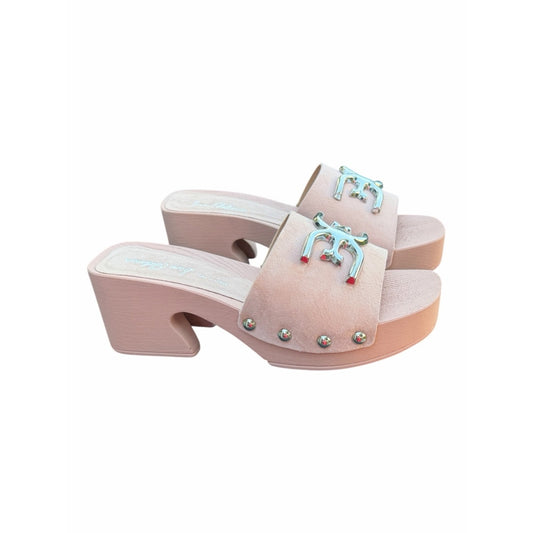 Sam Edelman Francina Pale Pink Platform Mule -Clog Scandi Sandals Size 7 NIB