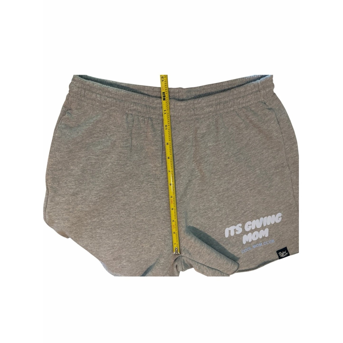 NWOT Stylefox Threads “It’s Giving  Mom” Gray Lounge Sweat Shorts Small