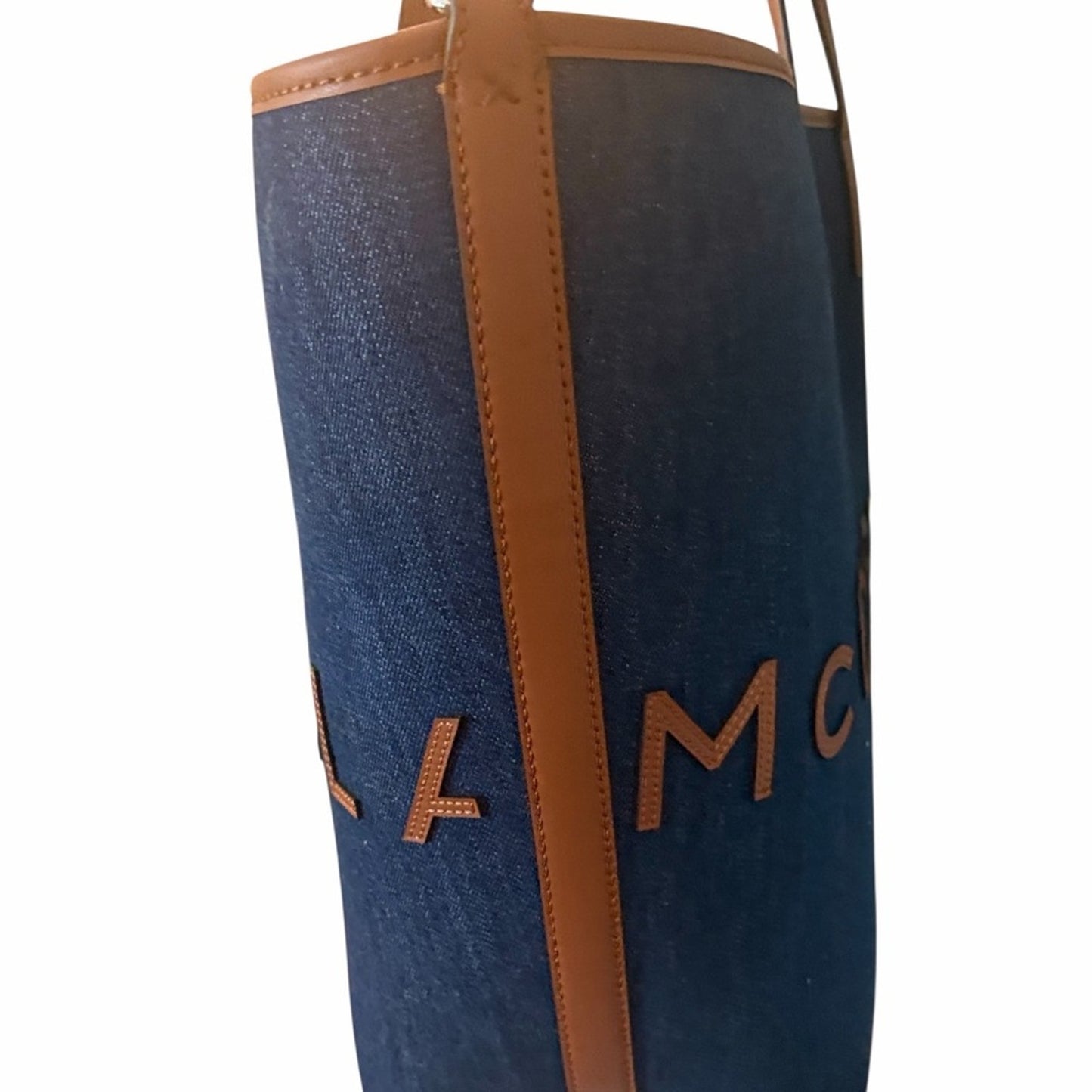NWT Stella McCartney Logo Denim Shopper Tote | Scandi Girl Coastal Chic