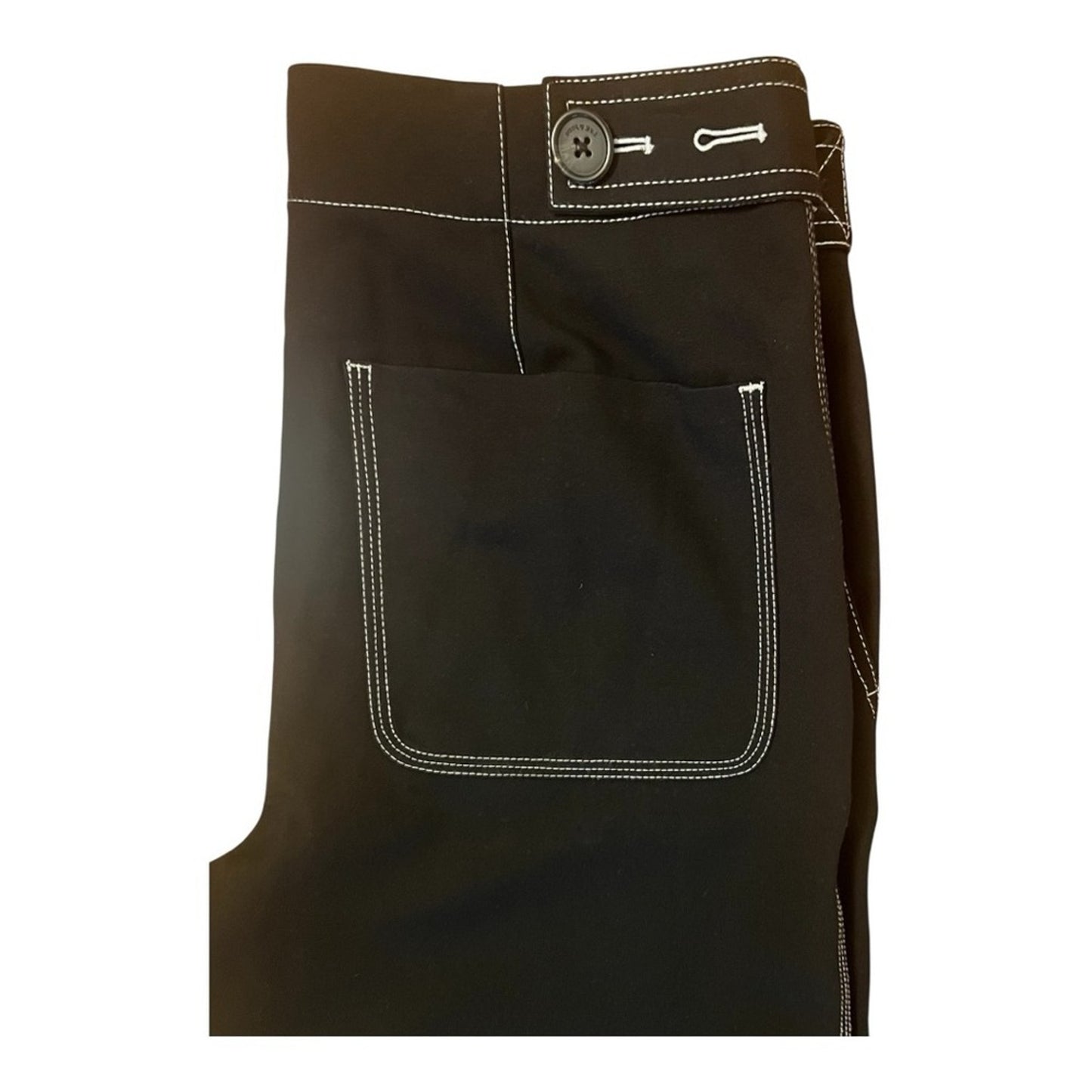 Rag & bone NWT Irina Contrast-Stitch
Straight-Leg Mid-Rise pants Size 8
