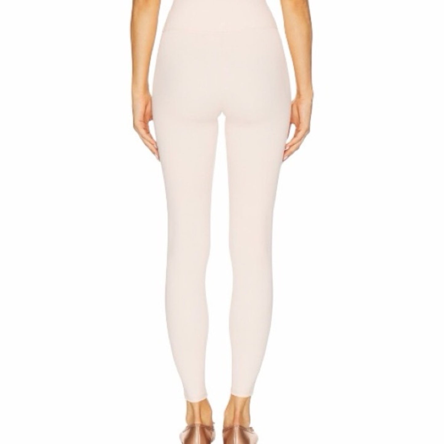 We Wore What Ruched V-Waist Leggings in Ballerina Slipper NWT Size XL