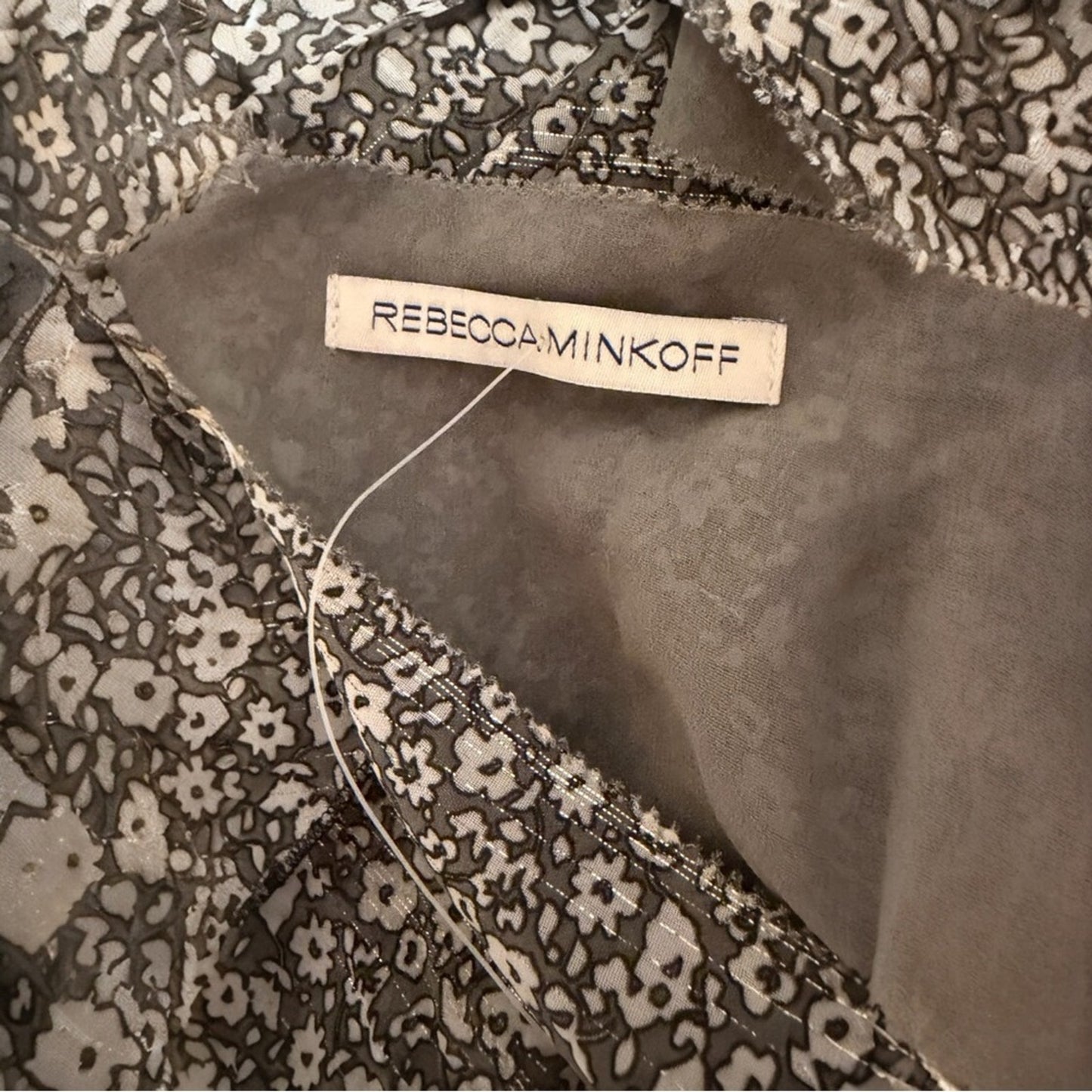 Rebecca Minkoff Floral Wrap Romper Flutter Sleeve Pockets Bloomcore Boho M